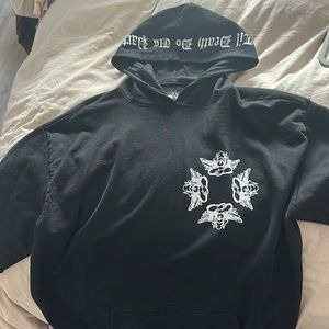 BOYLIES one size fits all “til death do us part” over sized hoodie